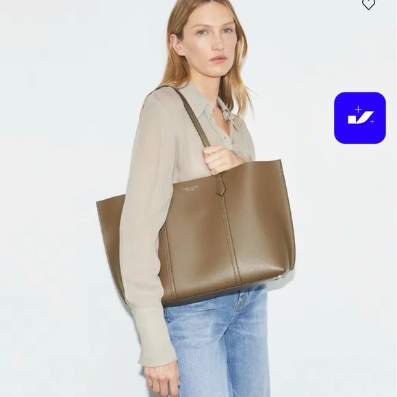 Tory Burch Perry Leather Tote Bag - Picture 10 of 10